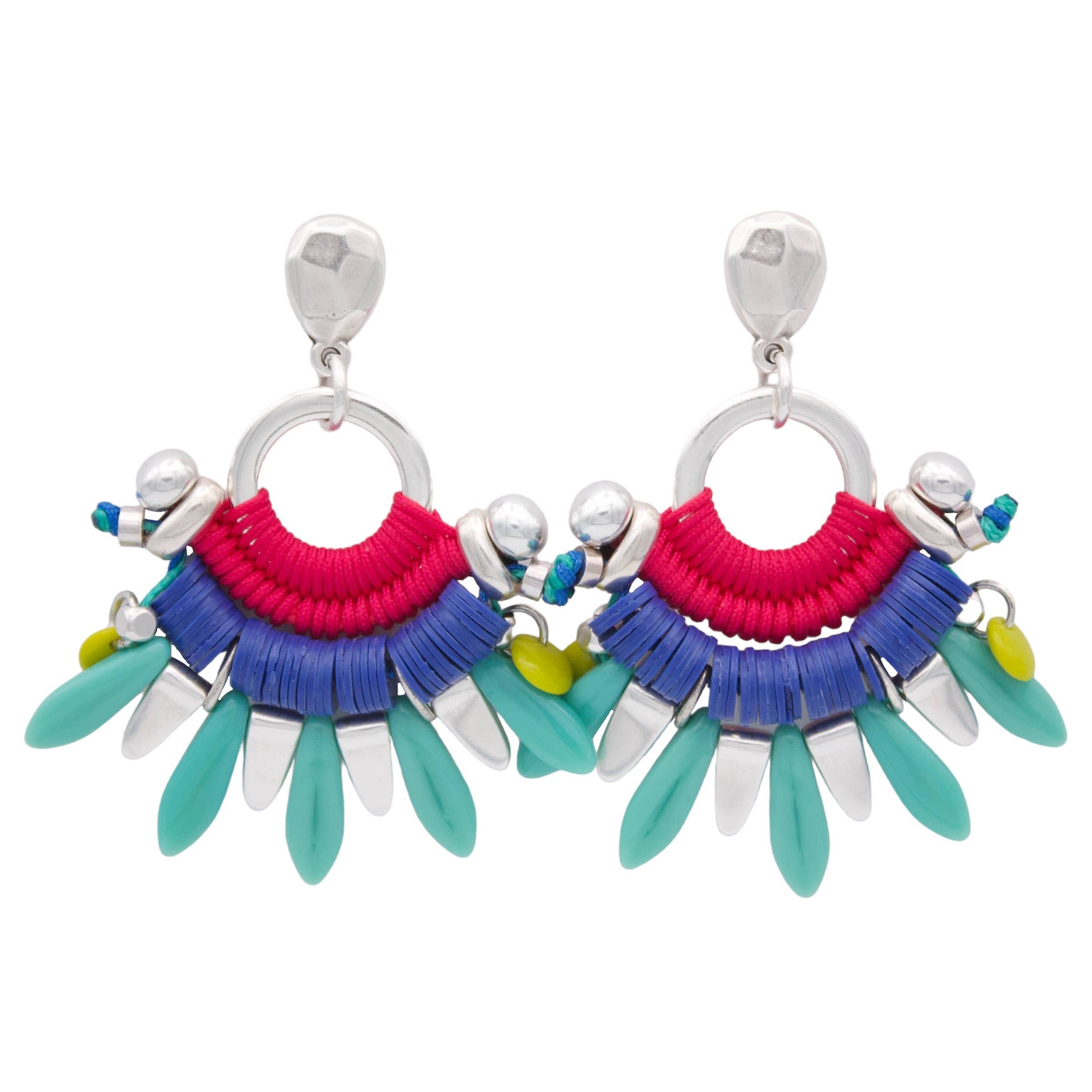 Araracuara - Wholesale Dangle Earrings - TIERRABOMBA colorful Mexican style statement earrings3