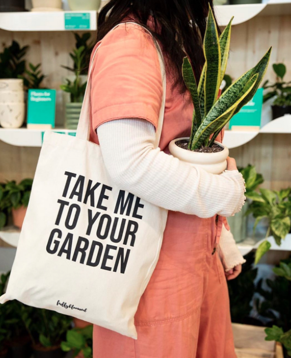 Fully Bloomed - Wholesale Tote Bag - Women's - "Take Me to Your Garden" Canvas Tote Bag1