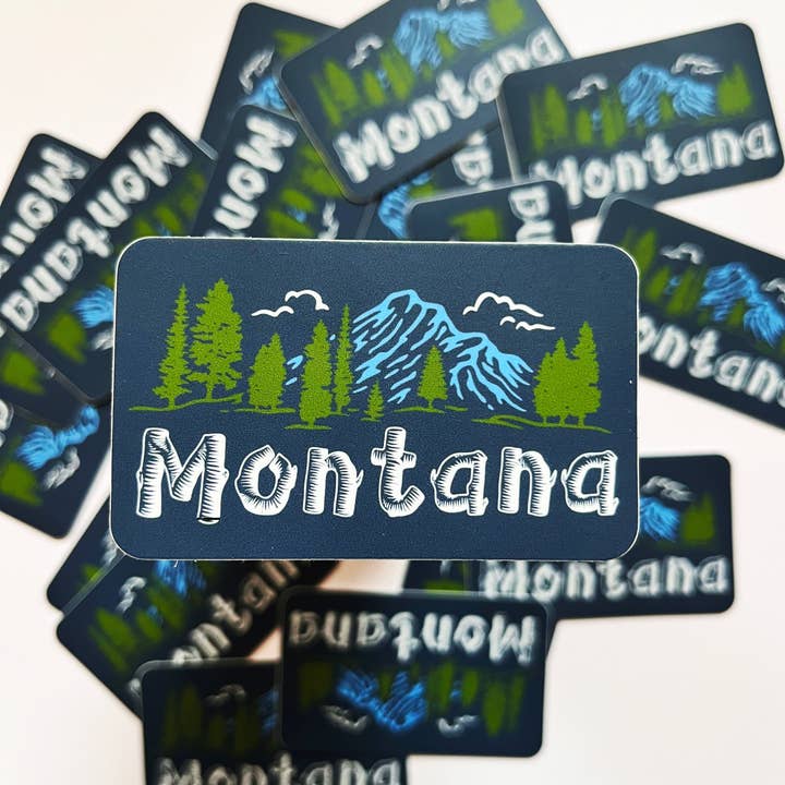 Autocolante Montana Log Letter por atacado de H.B. Elliot