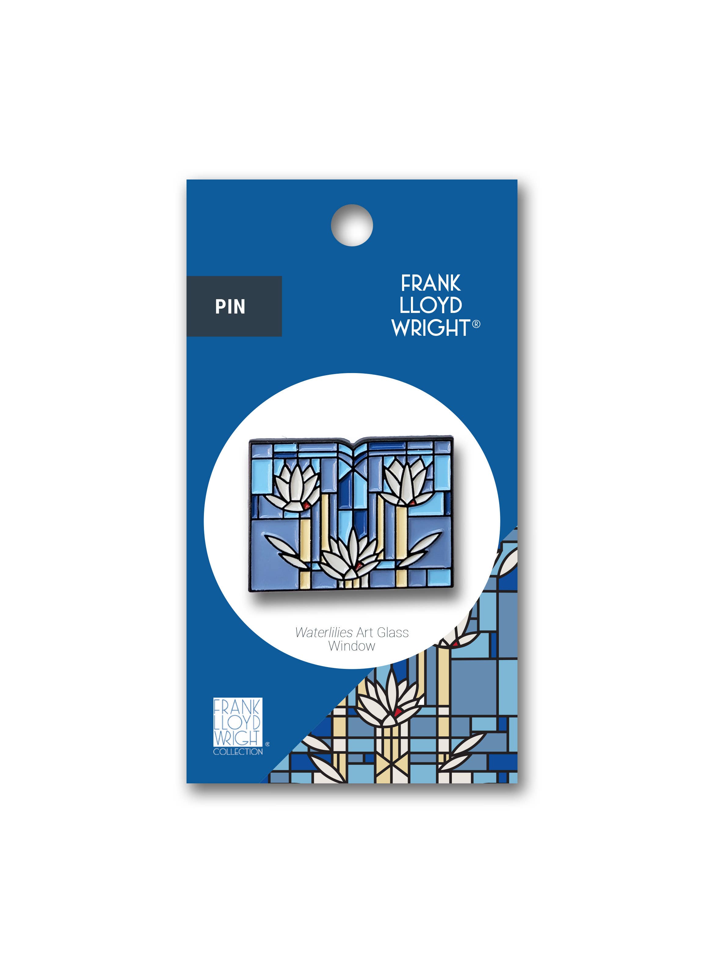 Today is Art Day - Wholesale Lapel Pin/Button - Pin - Waterlilies - Frank Lloyd Wright1