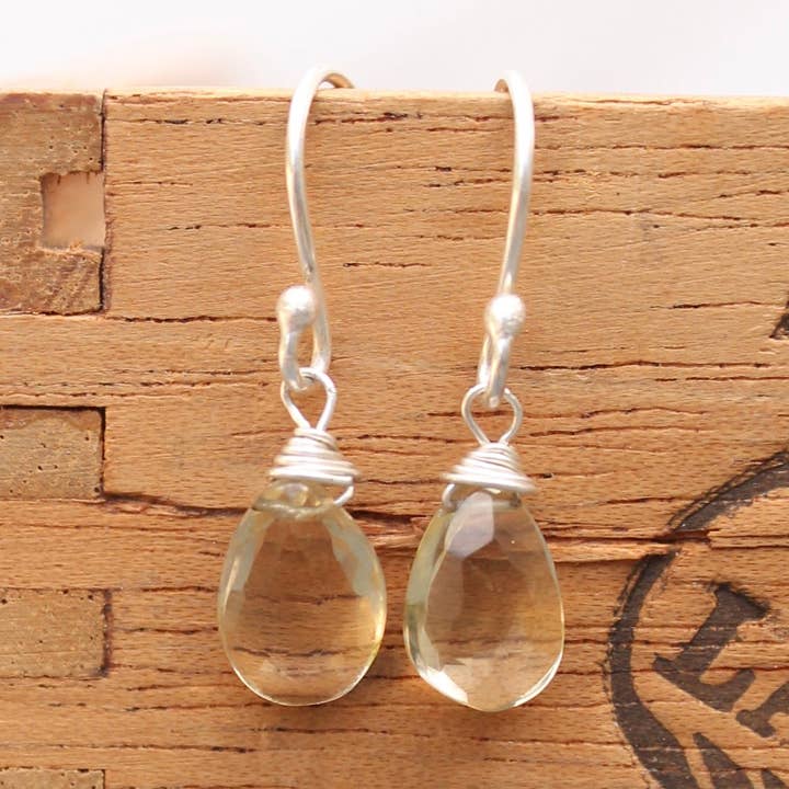 Colgantes Briolette en plata de ley para venta al por mayor de Plumage Jewelry