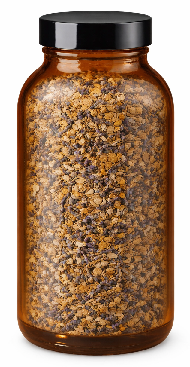 LA Herb - Wholesale Jar - Amber Glass Jar with Lid0