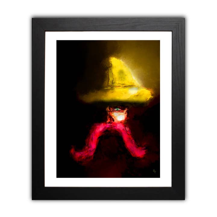 Moustache rouge — Impression artistique pour la vente par Joy & Fury Art