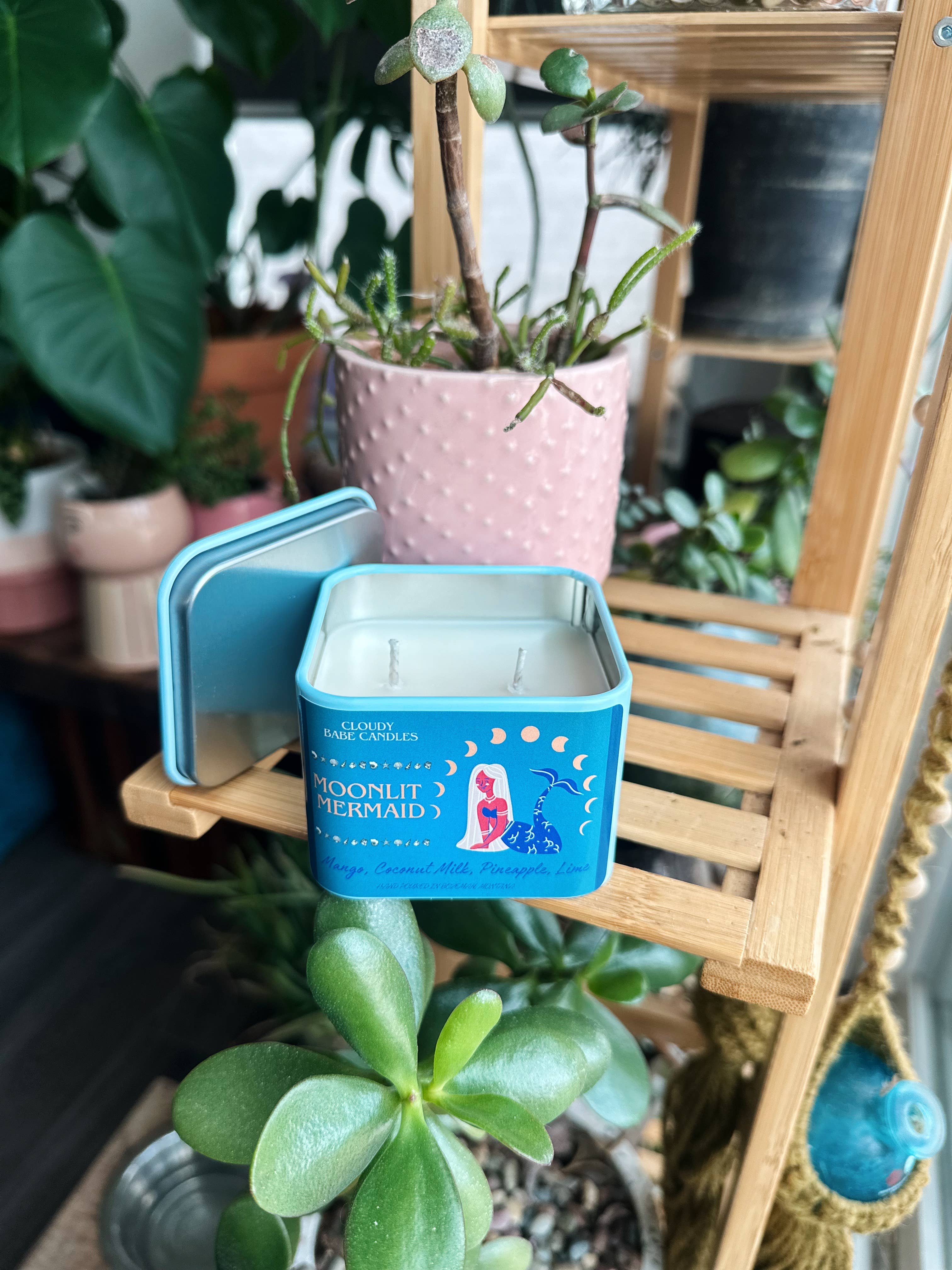 Cloudy Babe - Wholesale Travel Candles - Moonlit Mermaid Candle Summer Candle Mango, Coconut Milk2