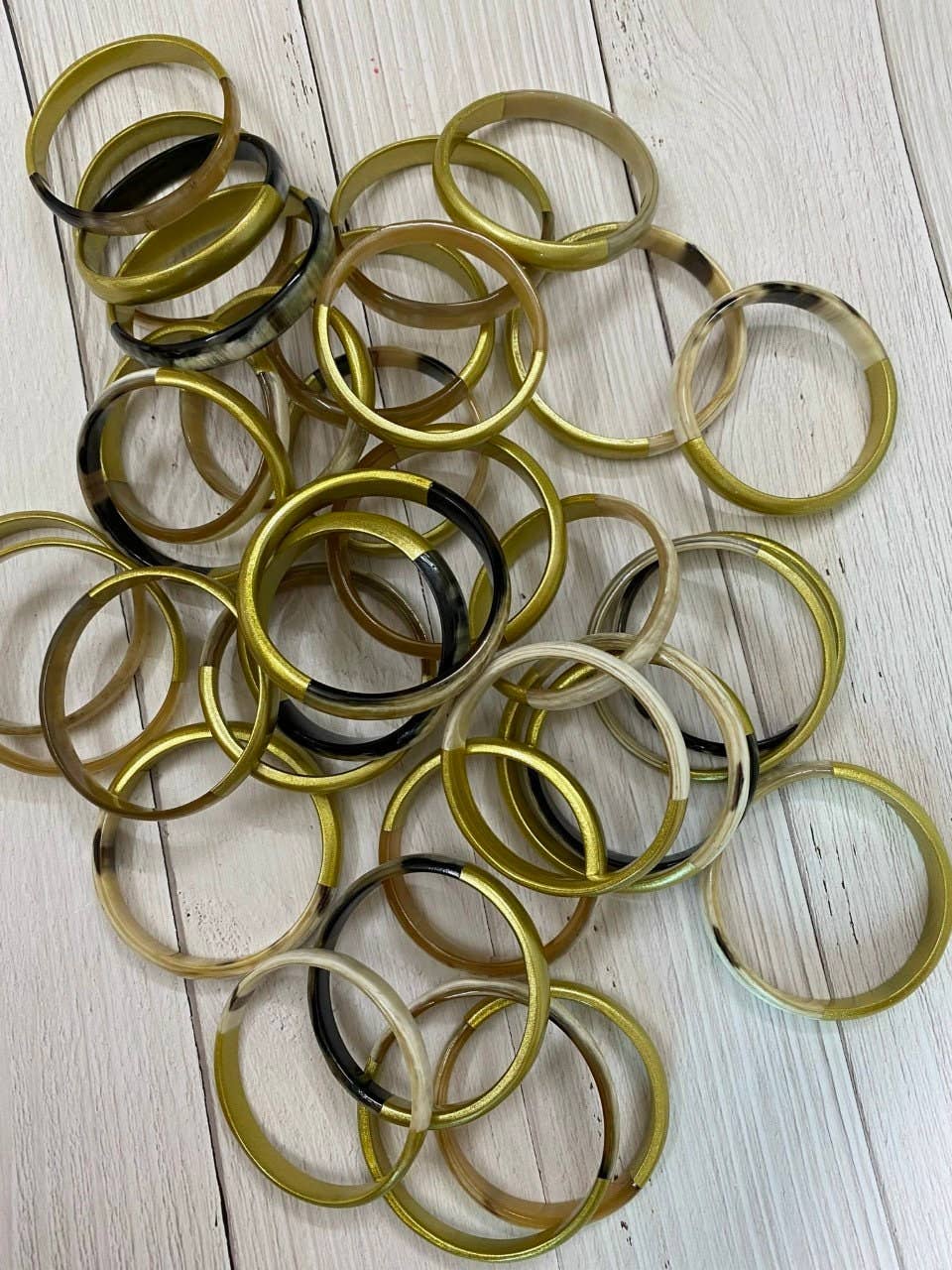 Hala Design - Wholesale Bangle Bracelet - Buffalo Horn and Gold Buffalo Horn Bangle – Horn Bracelet4