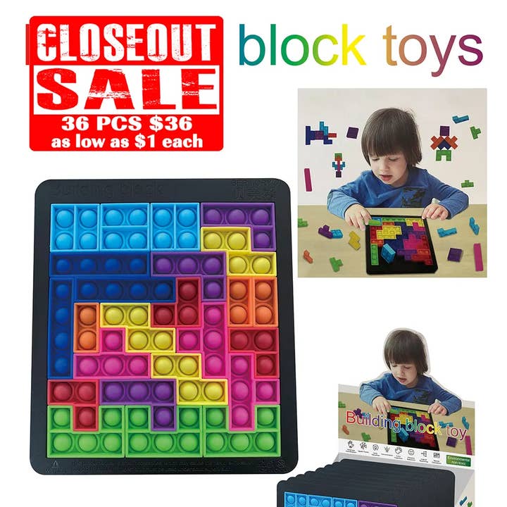 Puka Creations - Wholesale Building Set - Kids - Building Block Toys - Closeout 36 Pcs.0