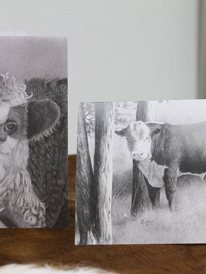 The Bull Pen Collection - Art Notecards for wholesale by Shelley Kudera Design