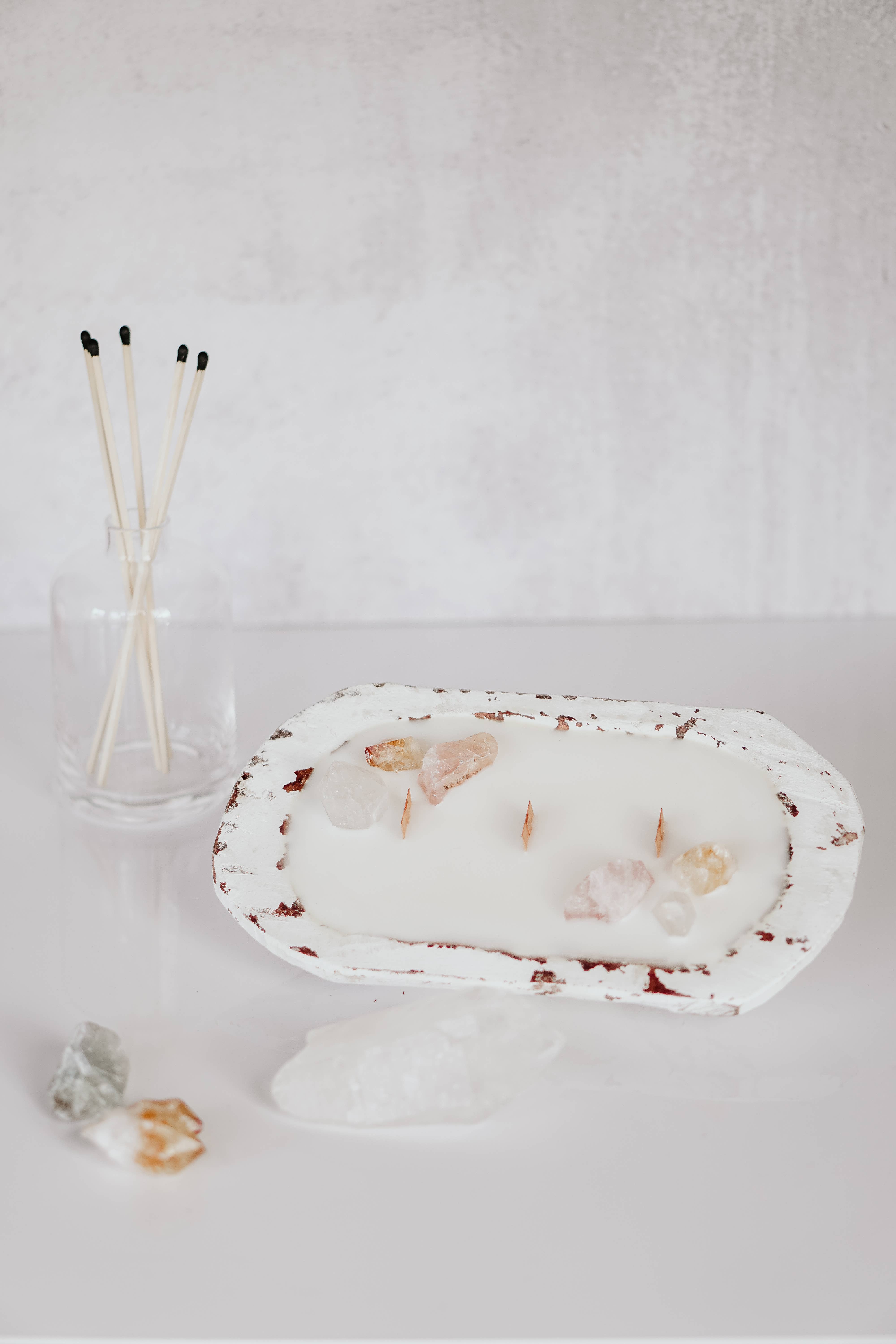 marron Bougie en cristal de pâte à pâte en vente sur Faire4