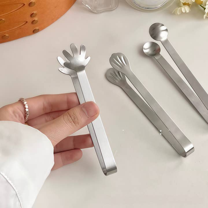 Otterware - Wholesale Kitchen Tong - Novelty Mini Snack Tongs (Stainless Steel, 3 Styles)3