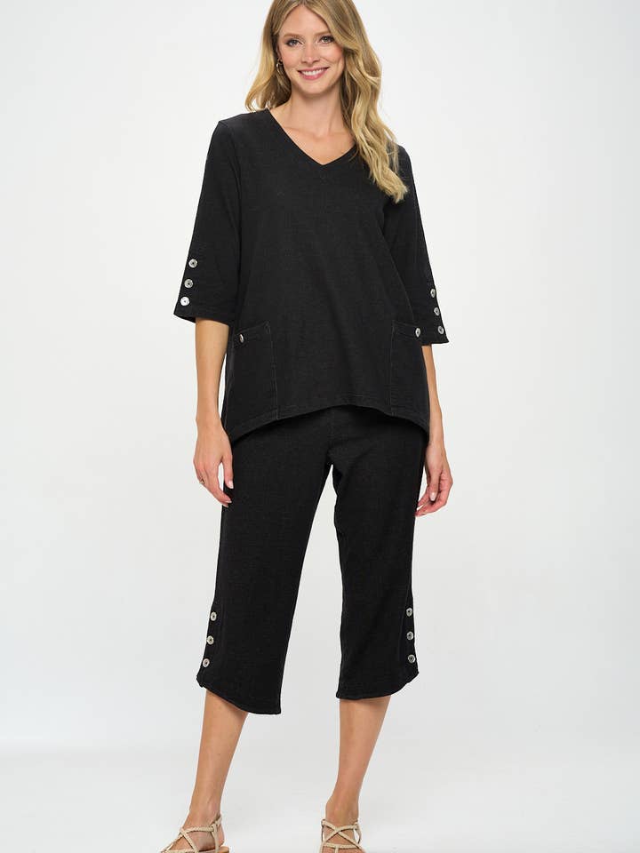 3/4 Sleeve Tunic - D210 for wholesale by Focus Fashion