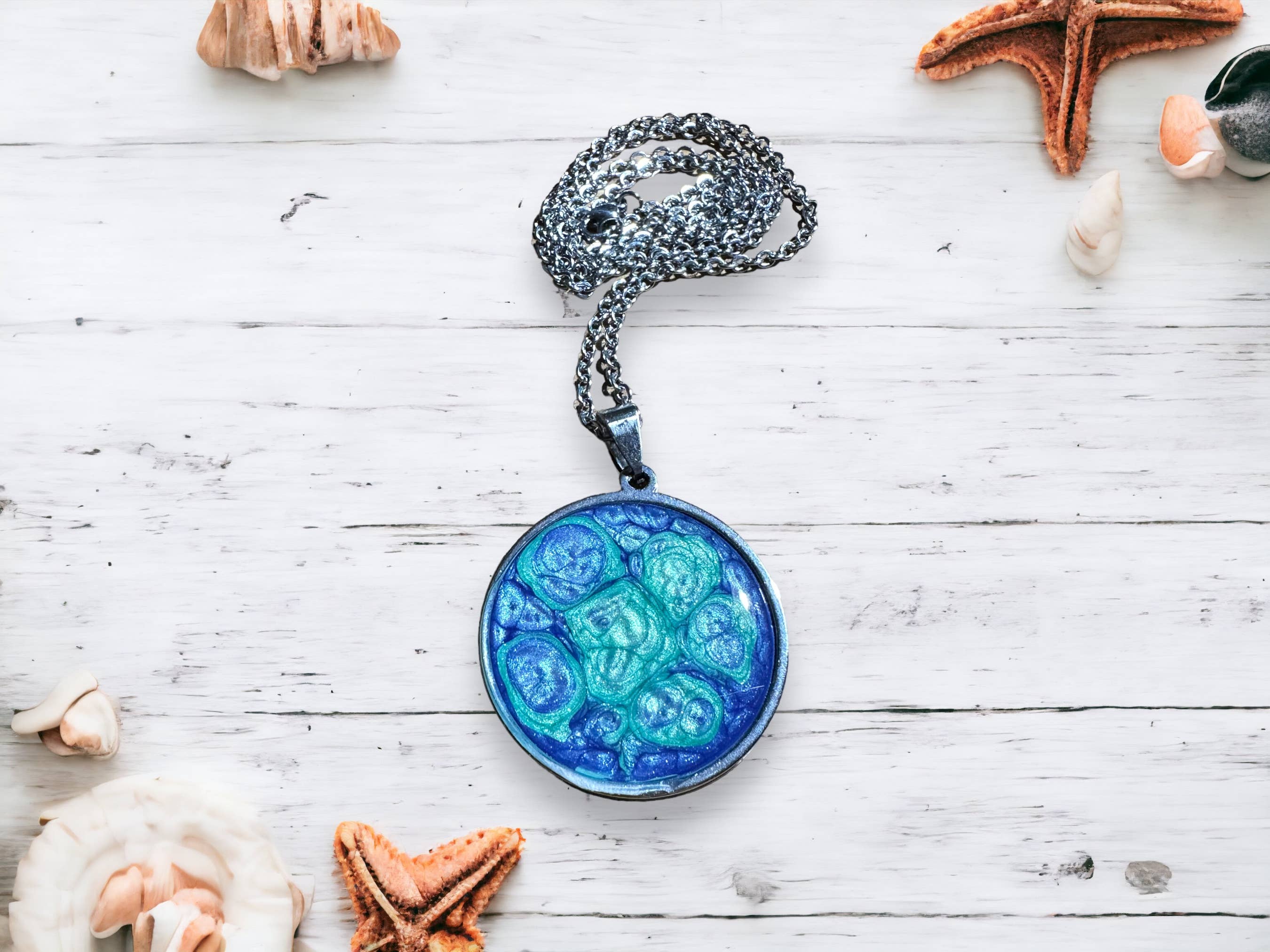 Three Dandelion Wishes - Wholesale Pendant/Charm Necklace - Hand Painted Pendant Necklace2