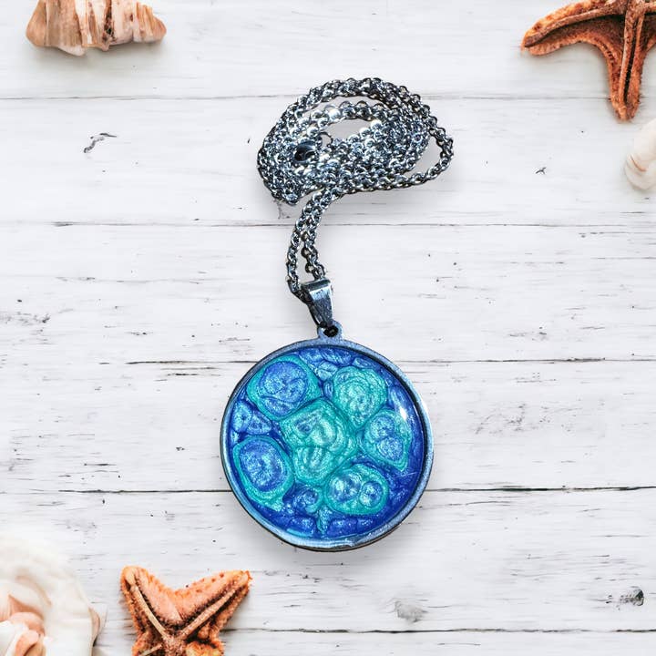 Three Dandelion Wishes - Wholesale Pendant/Charm Necklace - Hand Painted Pendant Necklace2