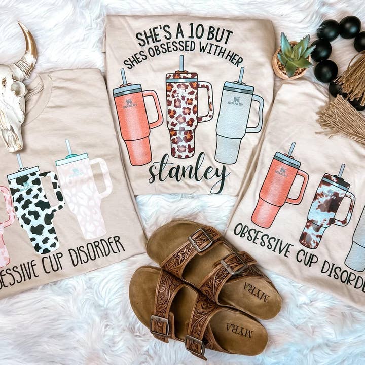 ZZ Threadz – wholesale Screen printed t-shirt – Women′s – Obsessive Cup Disorder