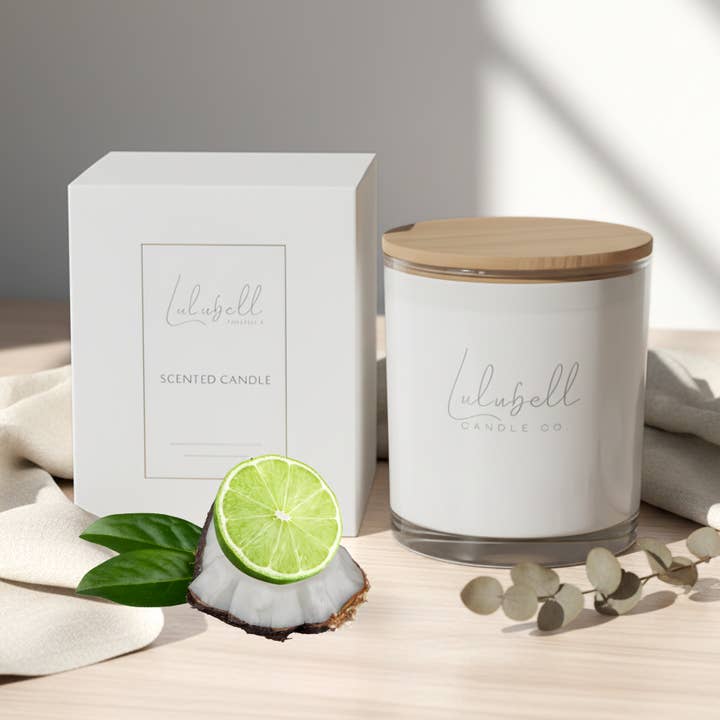 Kokos Lime Candle | Bare samling for engroshandel hos Lulubell Candle Co.
