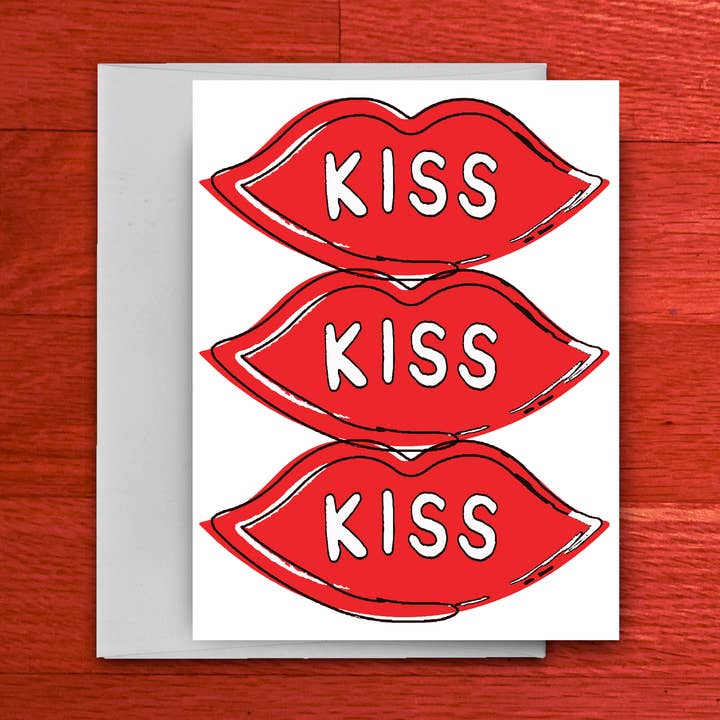 tiny - Wholesale Valentine's Day Card - Kiss Kiss Kiss Card | Valentines Day0
