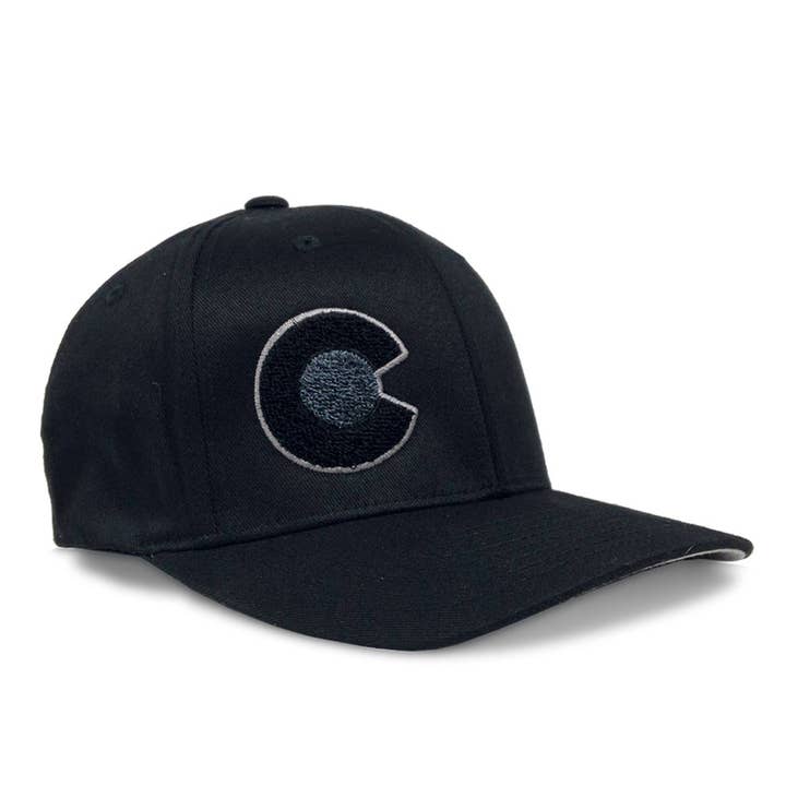 YoColorado - Wholesale Baseball Cap - Unisex - Hat - Colorado C Flexfit - Black