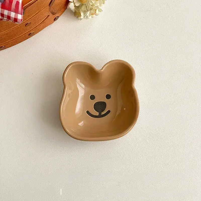 Otterware – wholesale Condiment/dip bowl – Cute Ceramic Dog & Bear Dipping Dishes (6 Styles)3