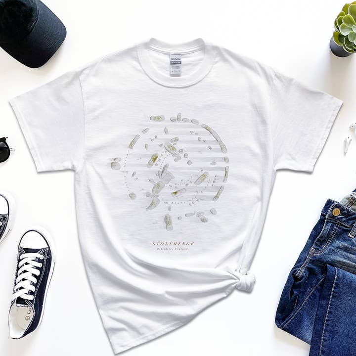 Men's Stonehenge T-Shirt for wholesale by Britain Illustrated
