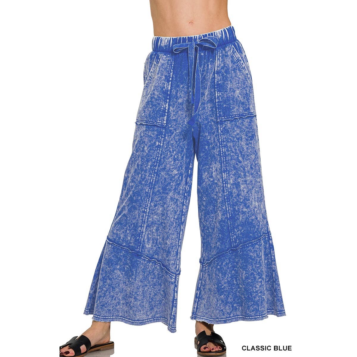 Blue Bunny Inc - Wholesale Athletic Sweatpants/Joggers - Women's - Exposed seam flare hem pants with pockets5