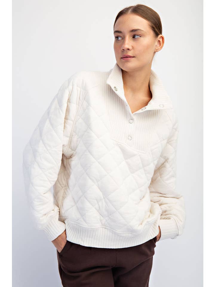 Rae Mode - Vente Haut d'intérieur – femme - PULL-OVER MATELASSÉ À PRESSION11