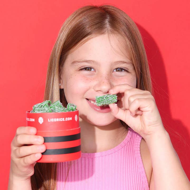 Licorice.com | Caramels.com | Taffy.com - Wholesale Gummy - Watermelon Sour Licorice Twists - (8oz Tube)3