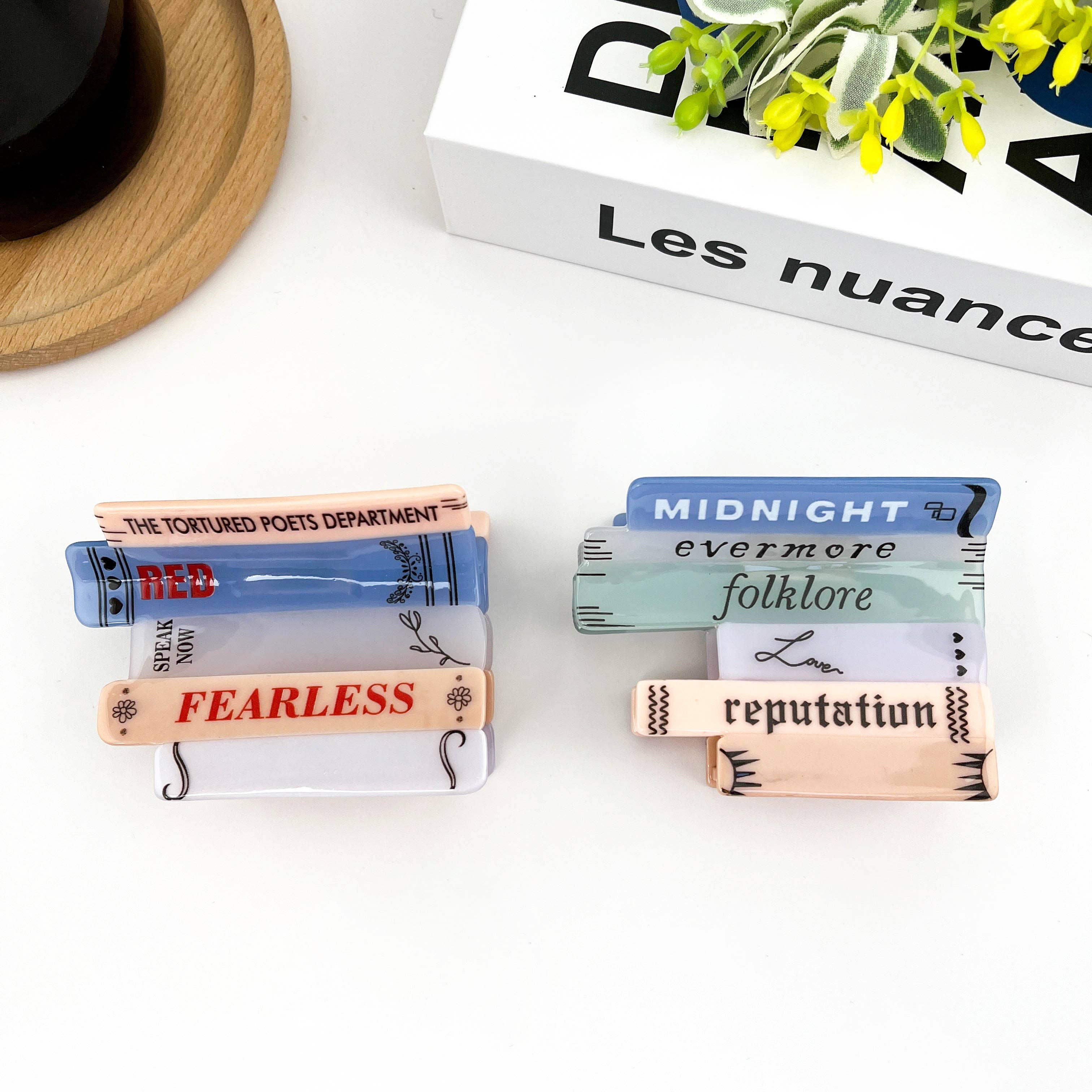 TheDivaSoap – wholesale Hair clip – Women’s – Stacked Book Hair Clip,Acetate Claw Clip2