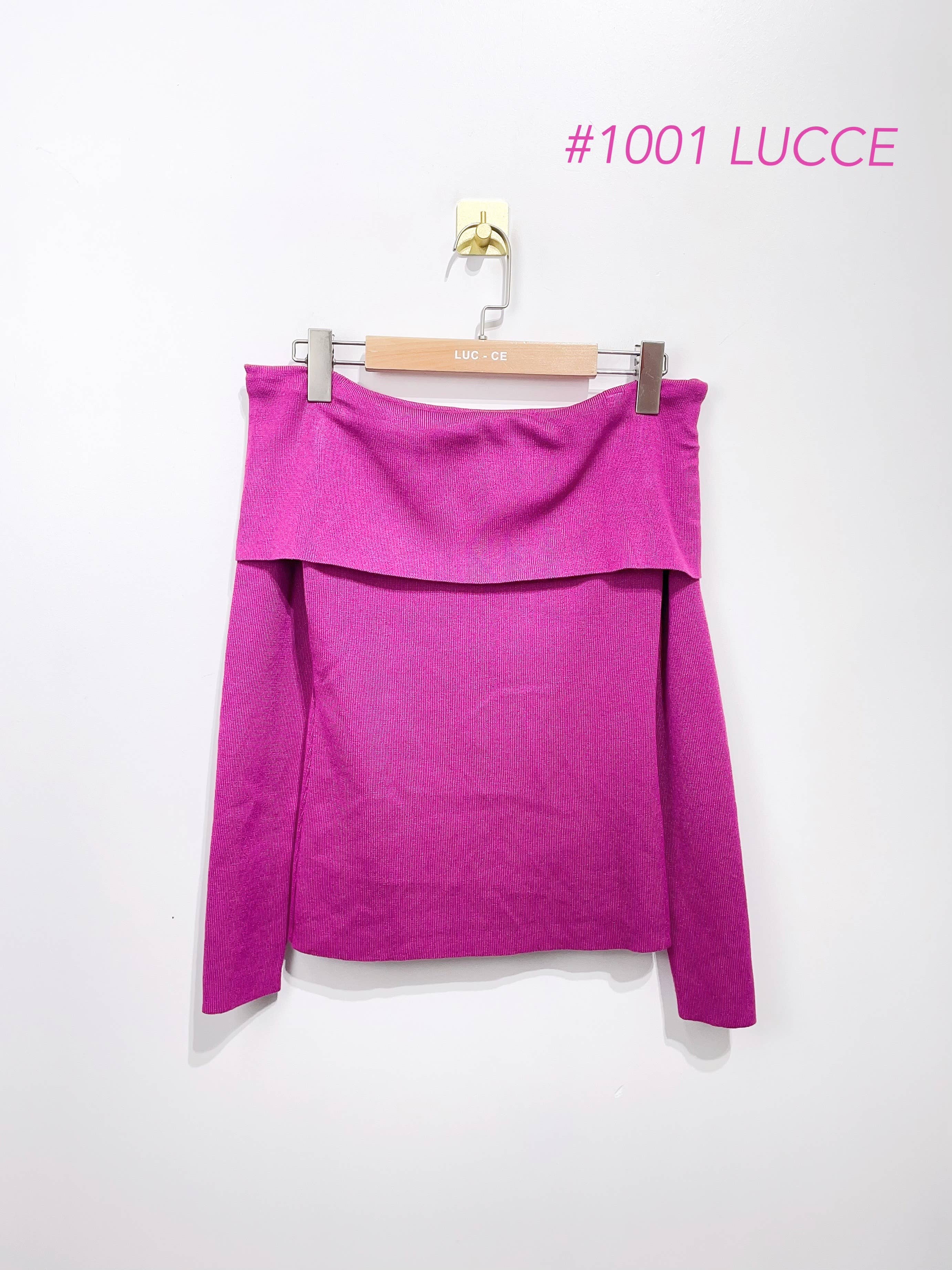 LUCCE - Wholesale Knit Sweater - Women's - Off shoulder sweater - 10015