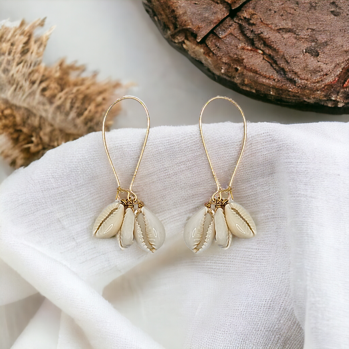 Narratives The Line – Engroshandel Hængeøreringe og creoløreringe – Multi Shell Oval Hook Drop øreringe1