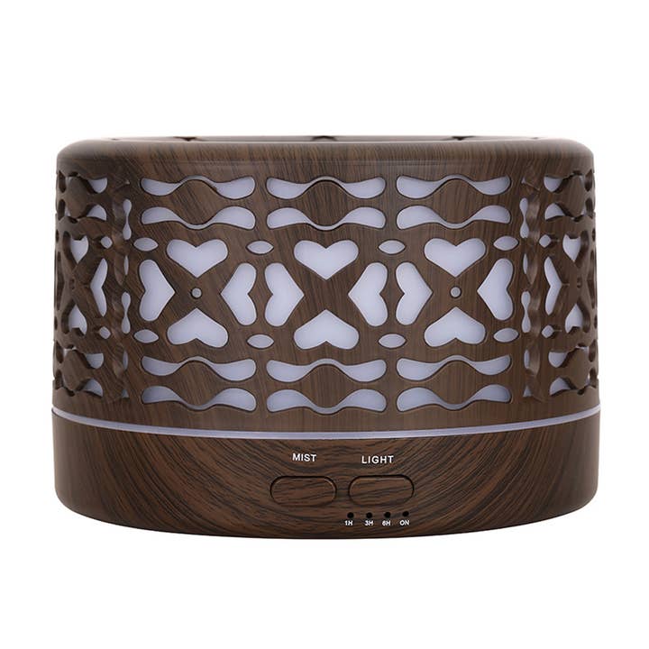 Wild Essentials - Vendita all'ingrosso Diffusore elettronico - Diffusore per uso domestico a ultrasuoni 5 in 1, 700 ml, a forma di cuore