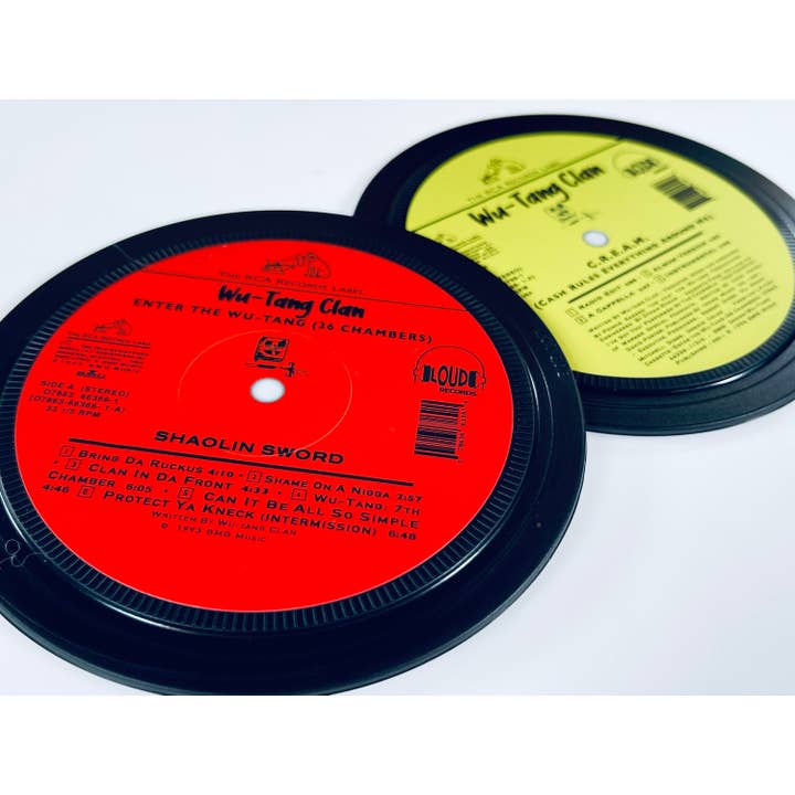Popsters - Wholesale Coasters - Wu Tang Clan record label coasters. Popsters1