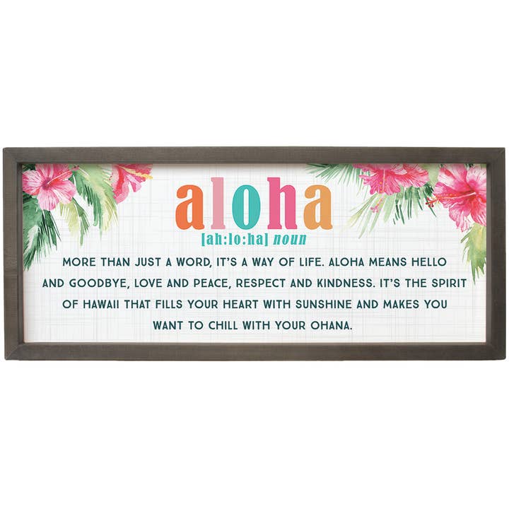 Aloha Definition - Farmhouse Frames for wholesale by Sincere Surroundings
