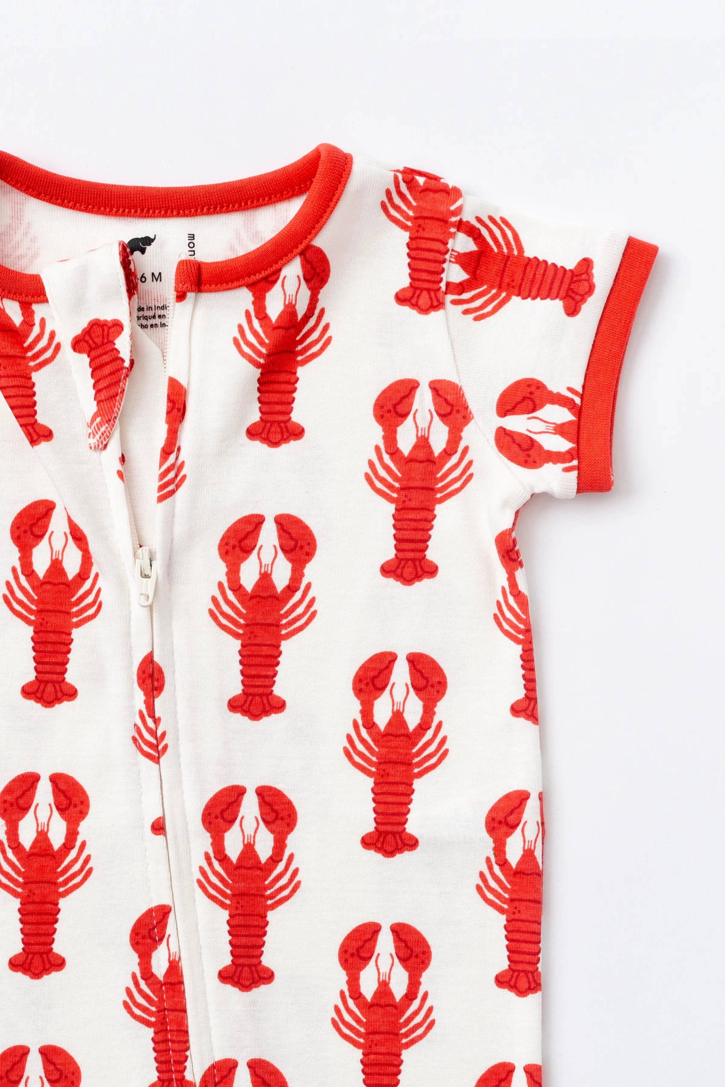 Monica + Andy - Wholesale Sleepsuit - Baby - Baby Shorty Pajamas_Lobster Claws2