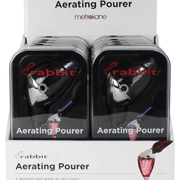 Everyday Supply Co - Wholesale Wine Aerator - METROKANE - Rabbit ABS Aerating Wine Pourer - Case of 8