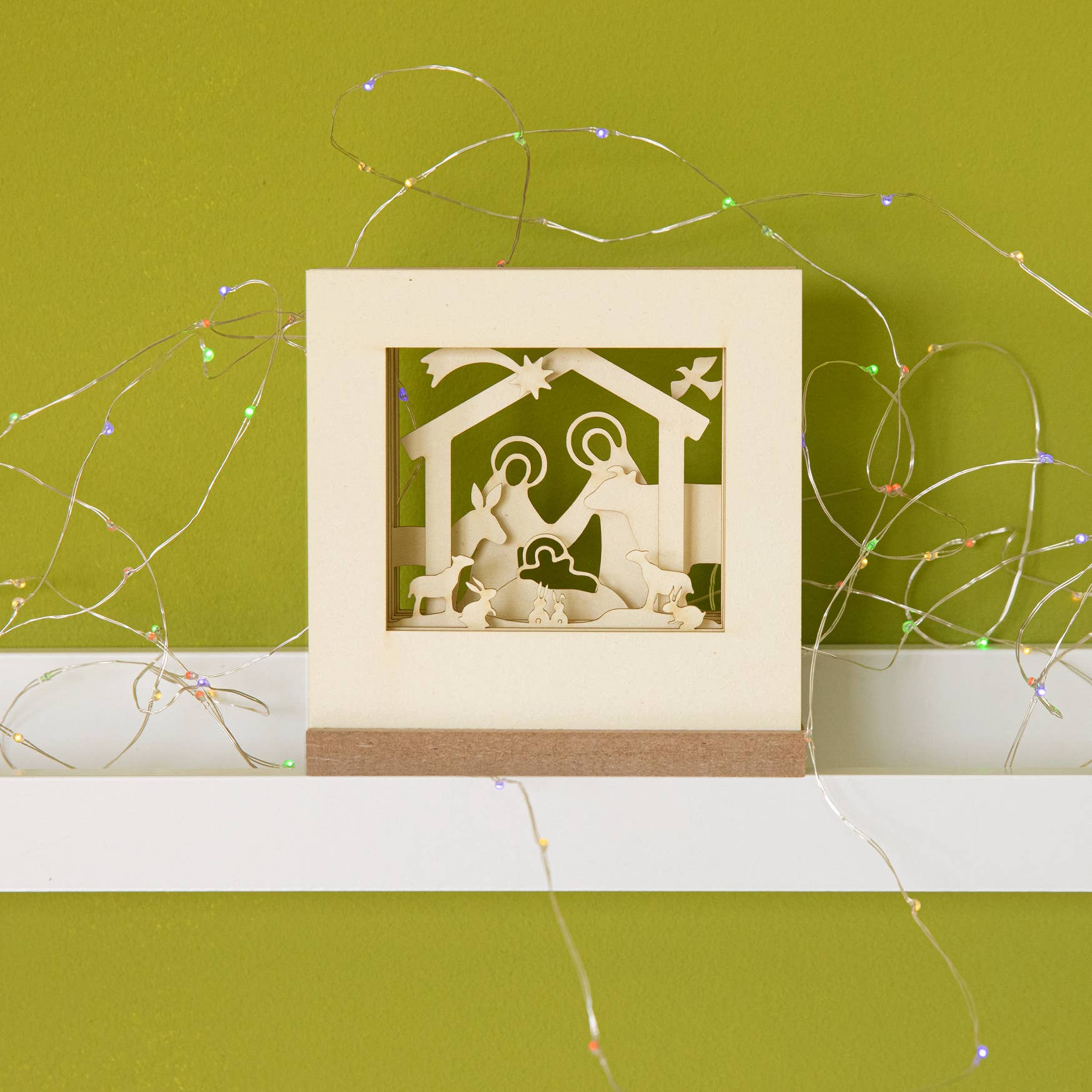 SILHOUBOX - Wholesale Christmas Decoration - Crib Silhoubox L... Christmas crib, Mary, Joseph, Jesus — gift item0