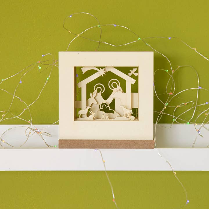 Crib Silhoubox L... Christmas crib, Mary, Joseph, Jesus — gift item for wholesale by SILHOUBOX