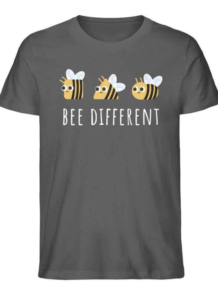 GARTENFAN - Wholesale Screen Printed T-Shirt - Men's - Bee different - men's premium organic shirt4