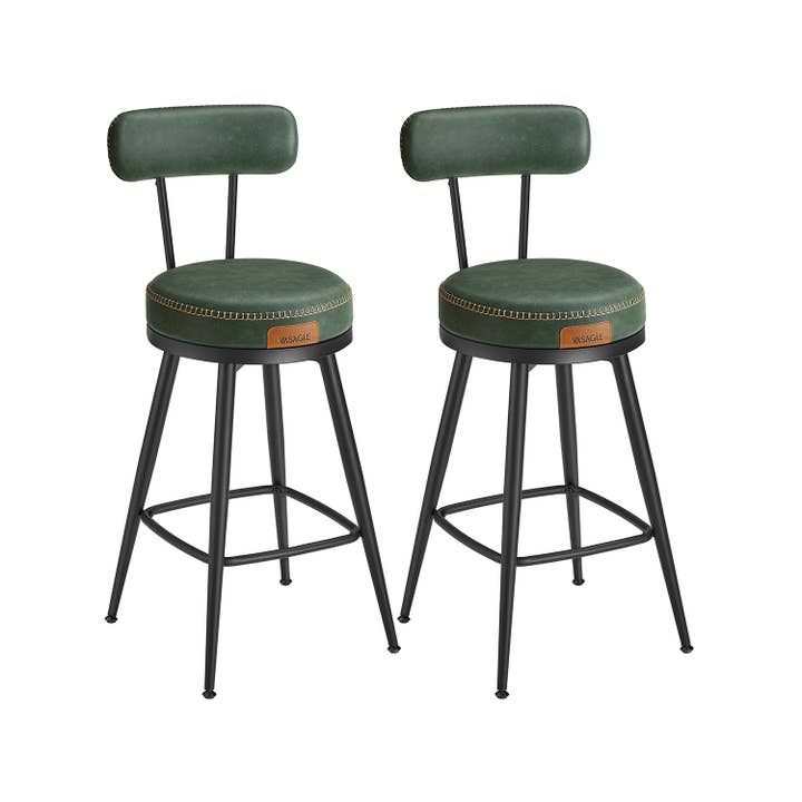 Greenwestons - Wholesale Stool - EKHO Collection - Bar Stools Set of 2, 25.6-Inch Tall 3
