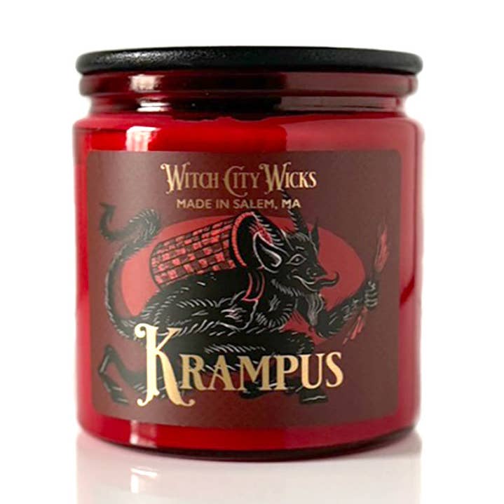 Witch City Wicks - Vente Bougie en bocal - Bougie de Noël Krampus0
