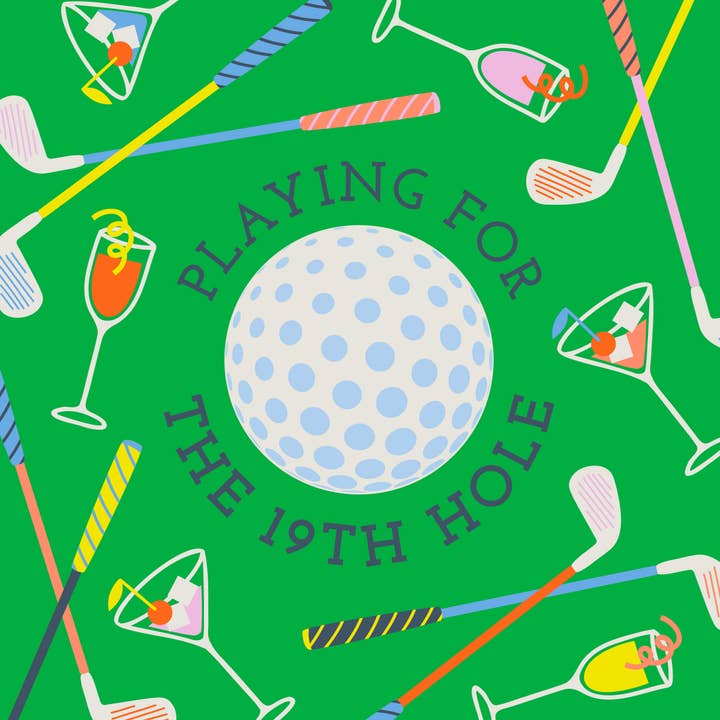 Funny Golf Cocktail Napkins | 19th Hole for wholesale by soiree-sisters