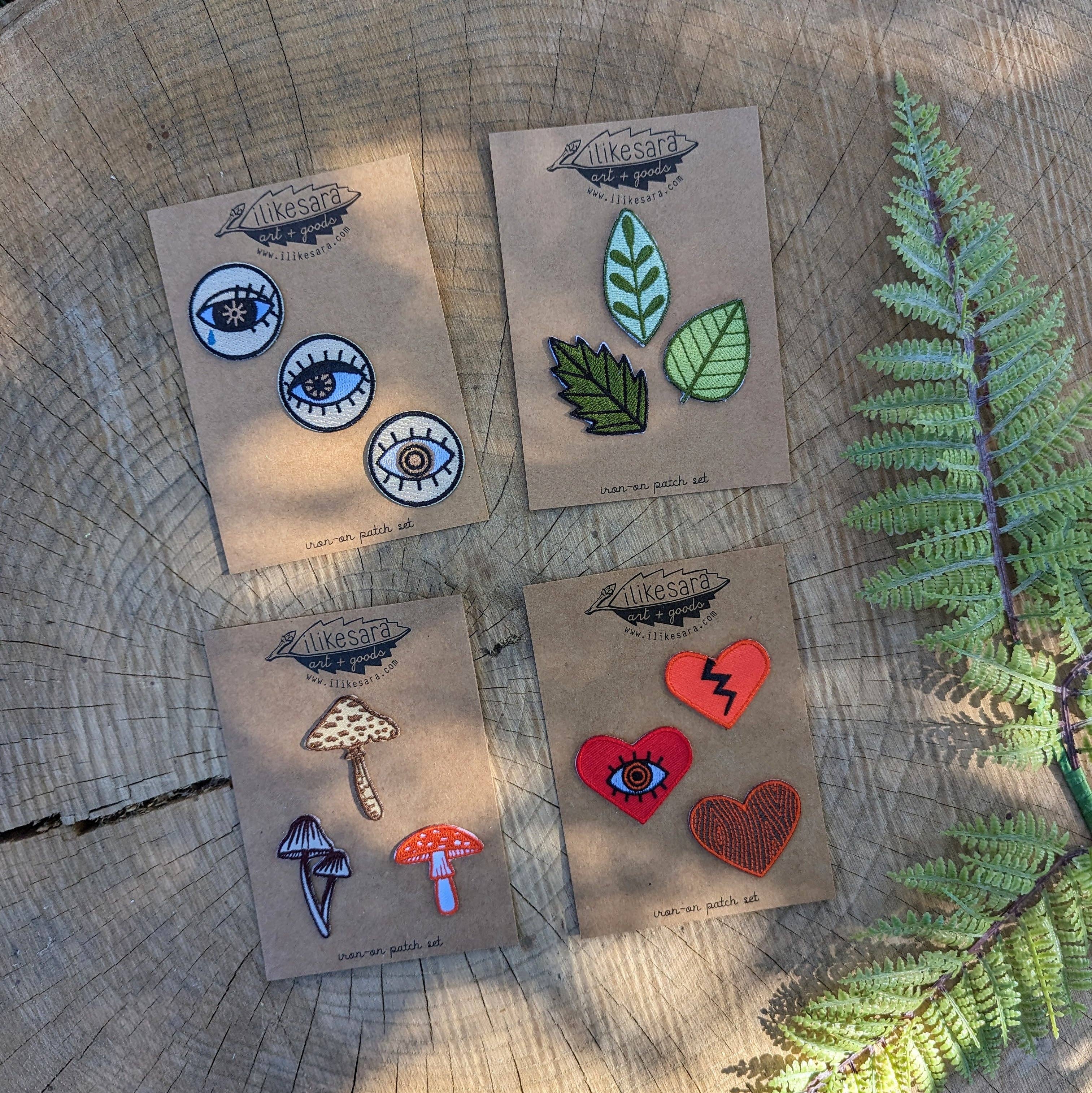 ilikesara | art + goods - Vendita all'ingrosso Toppe - toppa termoadesiva | confezione da 3 cuori - rosso2