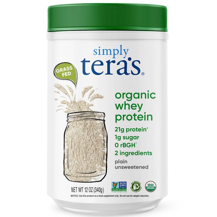 simply tera's - Wholesale Protein/Superfood Powder - organic whey protein, plain unsweetened, 12oz