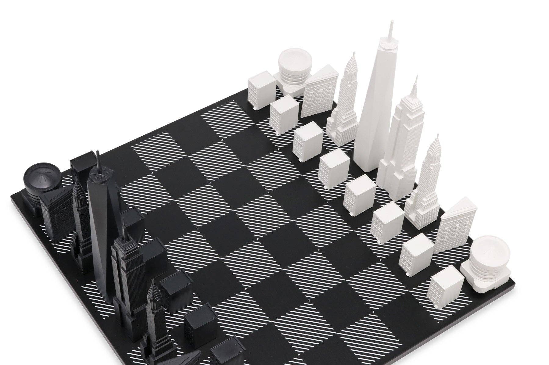Skyline Chess - Vendita all'ingrosso Giochi da tavolo - Set di scacchi Skyline New York City Edition con skyline iconico3