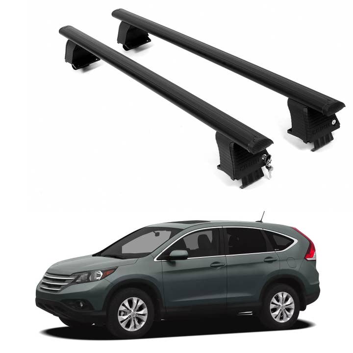 ERKUL Roof Rack Crossbars For HONDA CR-V 2012-2016 Naked Roof Aluminum Black for wholesale by Erkul Auto USA