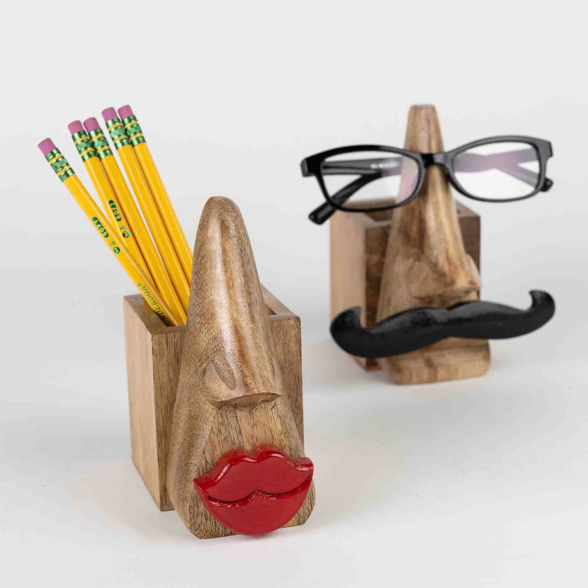 Ten Thousand Villages - Wholesale Eyewear Cases & Holders - Unisex - Kissy Face Eyeglass & Pencil Holder *3