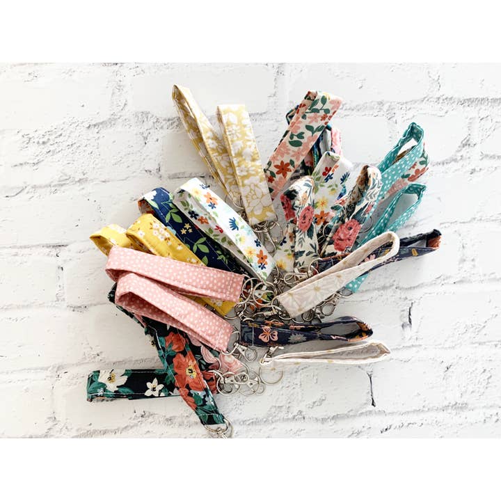 Mangham Made - Wholesale Lanyard - Women's - Variety Pack, Handmade Fabric Keychain Mini Lanyard