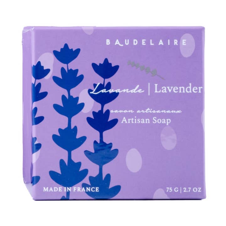 Lavender 2 Bar Box 2.7oz for wholesale by Baudelaire