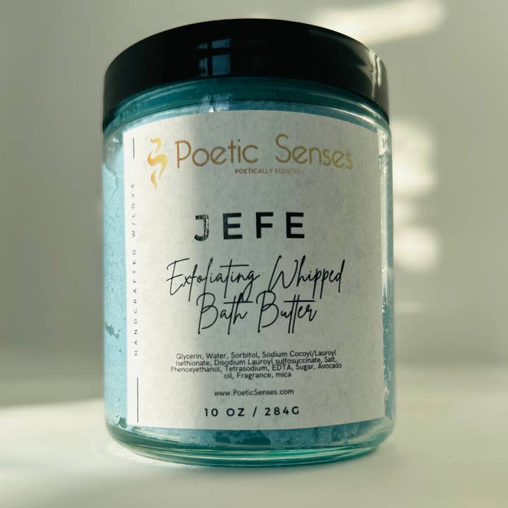 Jefe Beurre de Bain Exfoliant | Poetic Senses Soins de la Peau de Luxe pour la vente par Poetic Senses
