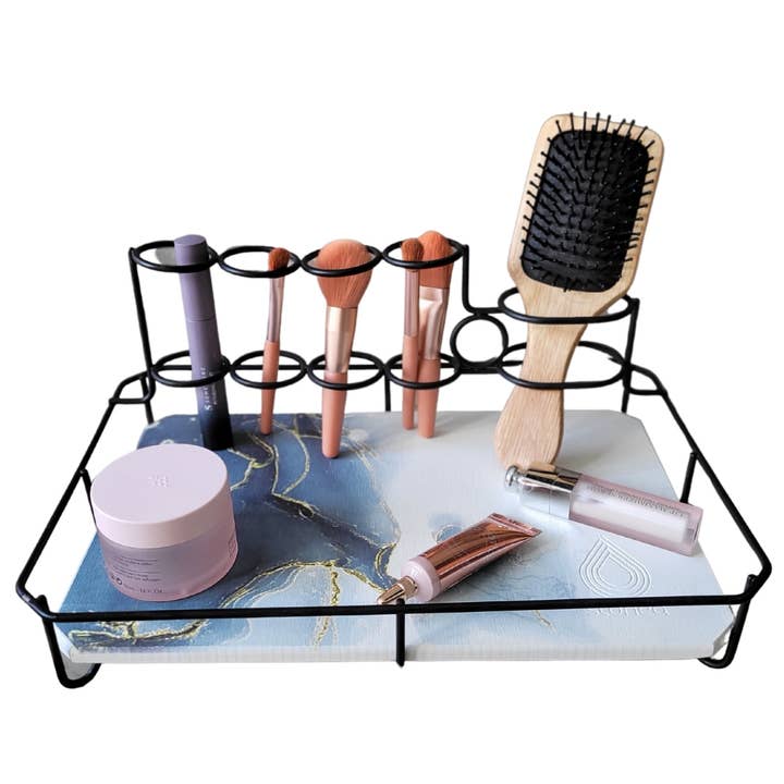 Audia Black Diatomite Neptune Toothbrush Holder for wholesale by moonstone