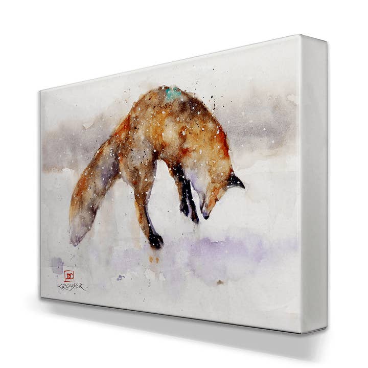 Old Wood Signs - Wholesale Art Print - Jumping Fox - Metal Box Art2