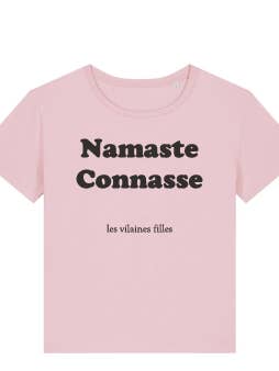 Tee-shirt col rond Namaste Connasse pour la vente par Les Vilaines Filles